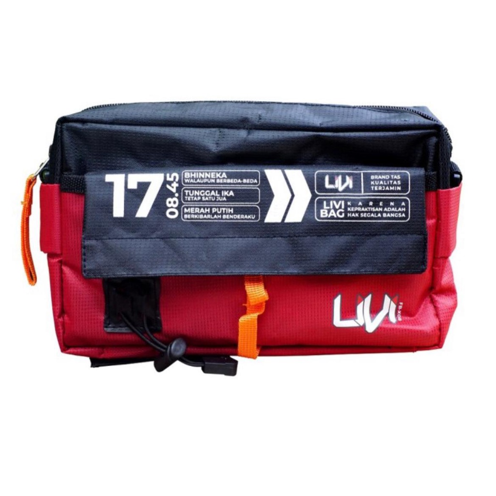 Tas Sepeda depan Front Block FrontBlock Livi FBX Element bisa di bawa selempang-Merah