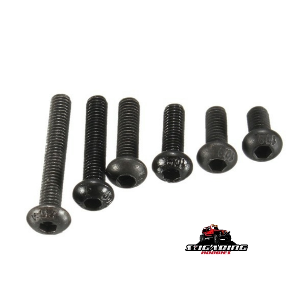 BUTTON HEAD M3 ALLOY 304 BOLT HEX BAUT L SCREW SEKRUP RC 1/10