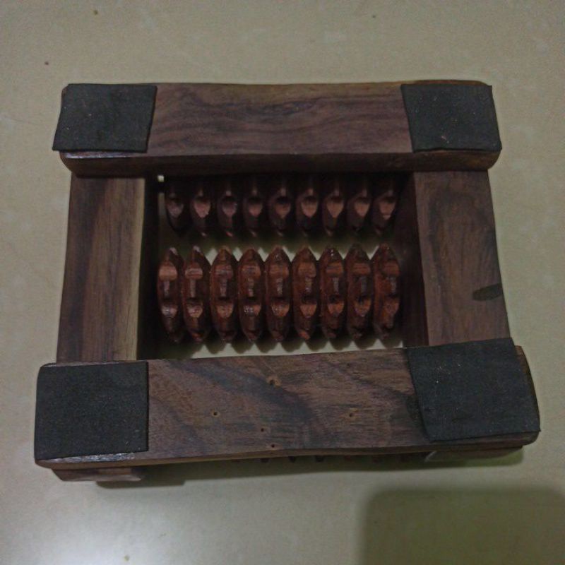 COD Alat Pijat Kayu Terapi Kaki Refleksi Telapak Kaki Kayu Gerigi Terapi Refleksi Telapak Kaki Rol G