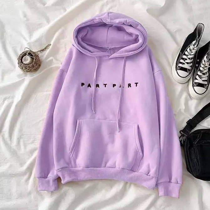 Sweater Hoodie Wanita Partpart Sweater Fleece Terlaris kekinian-1
