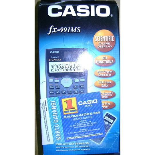 

ASLI IMPOR - Calculator - Casio - Scientific Calculator FX-991MS