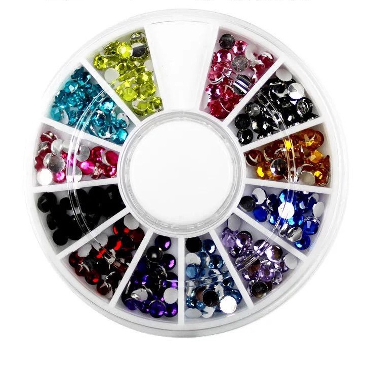 Rhinestone Manik-manik untuk Nail Arts Dekorasi Berlian Imitasi 3mm