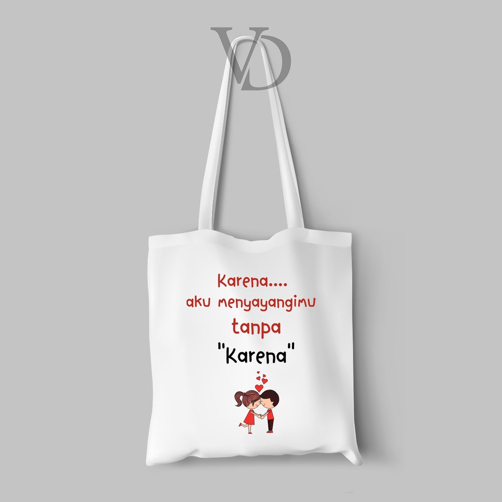 tote bag kanvas quotes of the day/ totebag motivasi indonesia