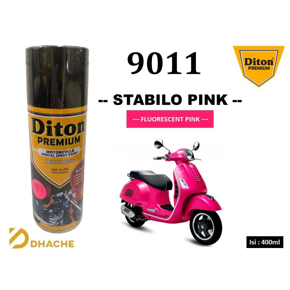 9011 Fluorescent Pink DITON Premium 400cc warna stabilo