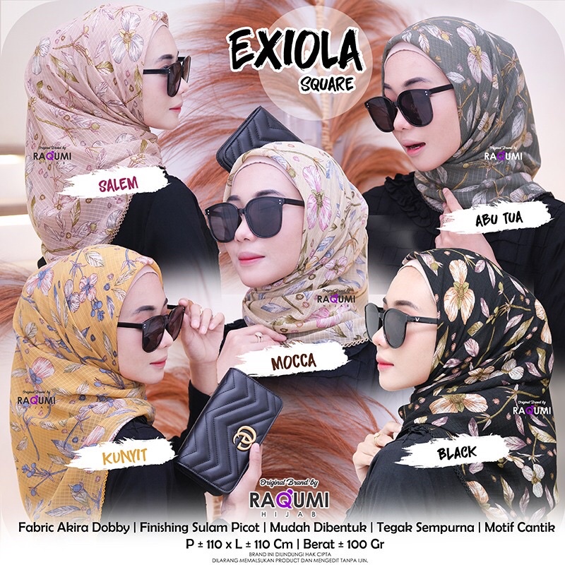 Exiola Square//Ori Raqumi//Jilbab segiempat
