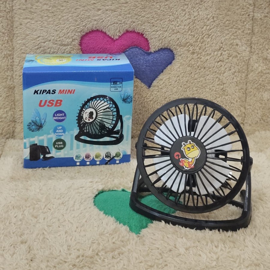 [PROMO]KIPAS ANGIN MINI/KIPAS ANGIN USB KARAKTER/USB MINI FAN/KIPAS PLASTIK