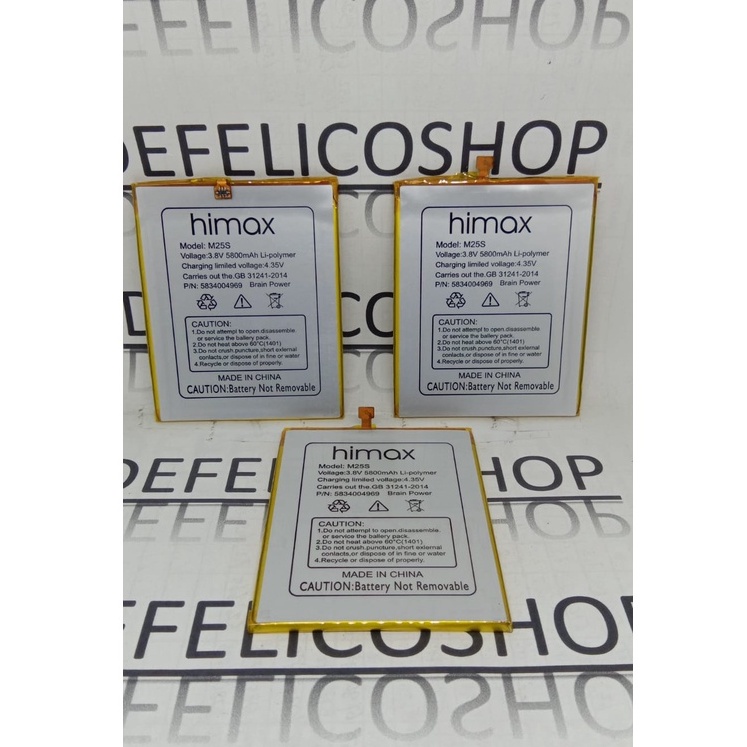 Baterai HIMAX KING K1 M25S 4G Ori Original Batrai Batre HP