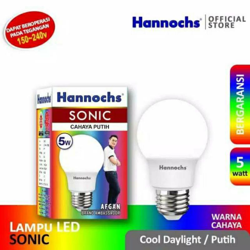 lampu LED Hannochs 5 watt putih