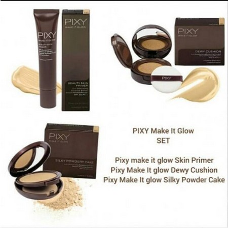 PIXY MAKE IT GLOW SERIES ( REFILL BB CREAM TO POWDER / CUSHION / TWO WAY CAKE SILKY POWDER / CUSHION TECHO )