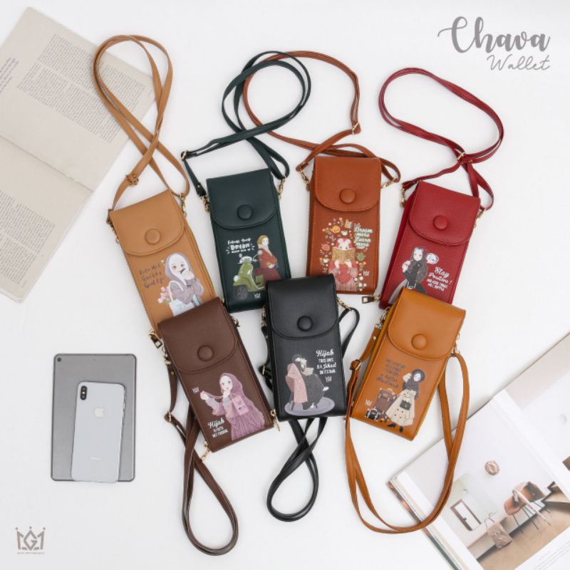 TAS WANITA CHAVA WALLET DOMPET HP TOUCH SCREEN COCOK UNTUK SELERA MUSLIMAH INDONESIA