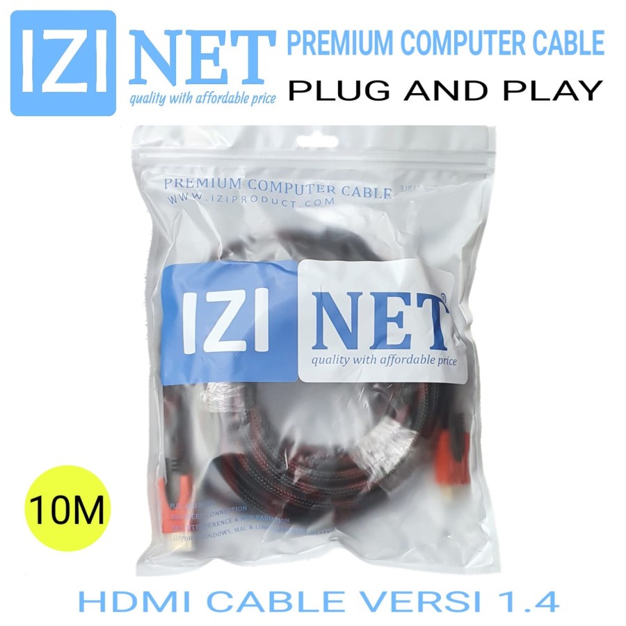 Kabel hdmi 10 meter izinet HDMI CABLE 10M