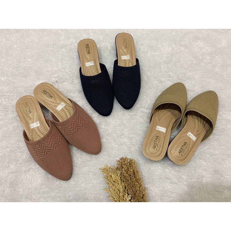 HEELS ARETHA SANDAL HEELS RAJUT 3CM