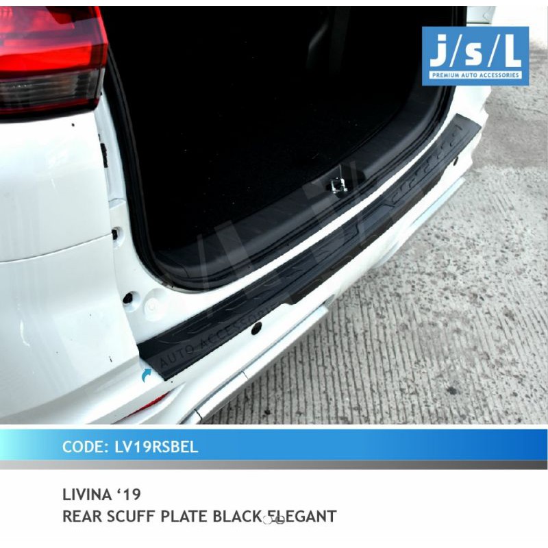 Sillplate belakang all new Livina 2019 hitam elegant jsl