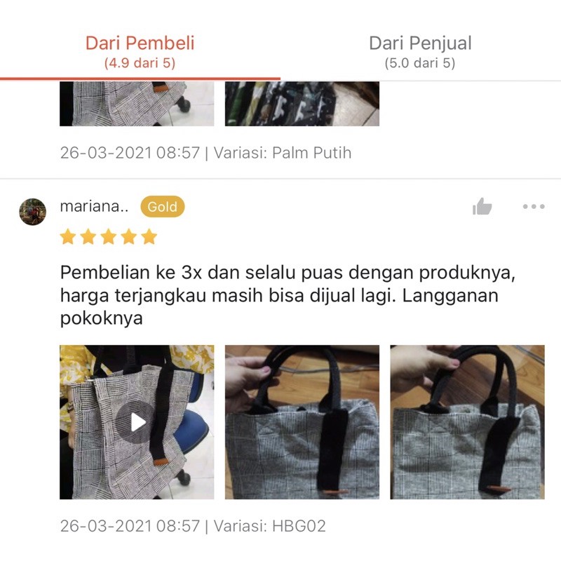 HANDBAG GONI TAS JINJING BAHAN GONI SINTETIS KANVAS TEBAL