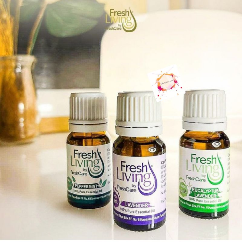 FreshCare Fresh living essential oil 10ml ||essential lavender, eucalyptus , peppermint 10 ml ||  freshcare || freshliving || young oil || essential || freshcare