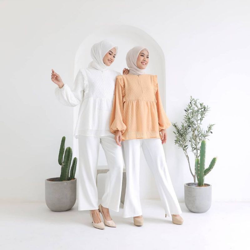 BLOUSE KOREA - HANAH BLOUSE - ATASAN WANITA - KOREAN STYLE