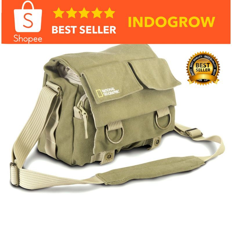 Tas Kamera Selempang DSLR National Geographic Canvas Bag - NG2345 indogrow