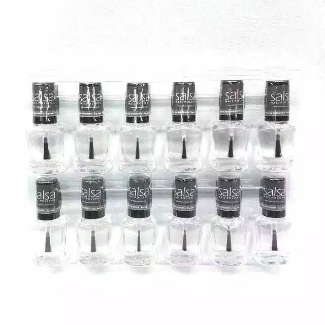 SALSA Nail Polish 8ml / Nude 1 / Nude 2 Glamour / Black / Clear Kutek / Cat Kuku SATUAN | Kutek Salsa