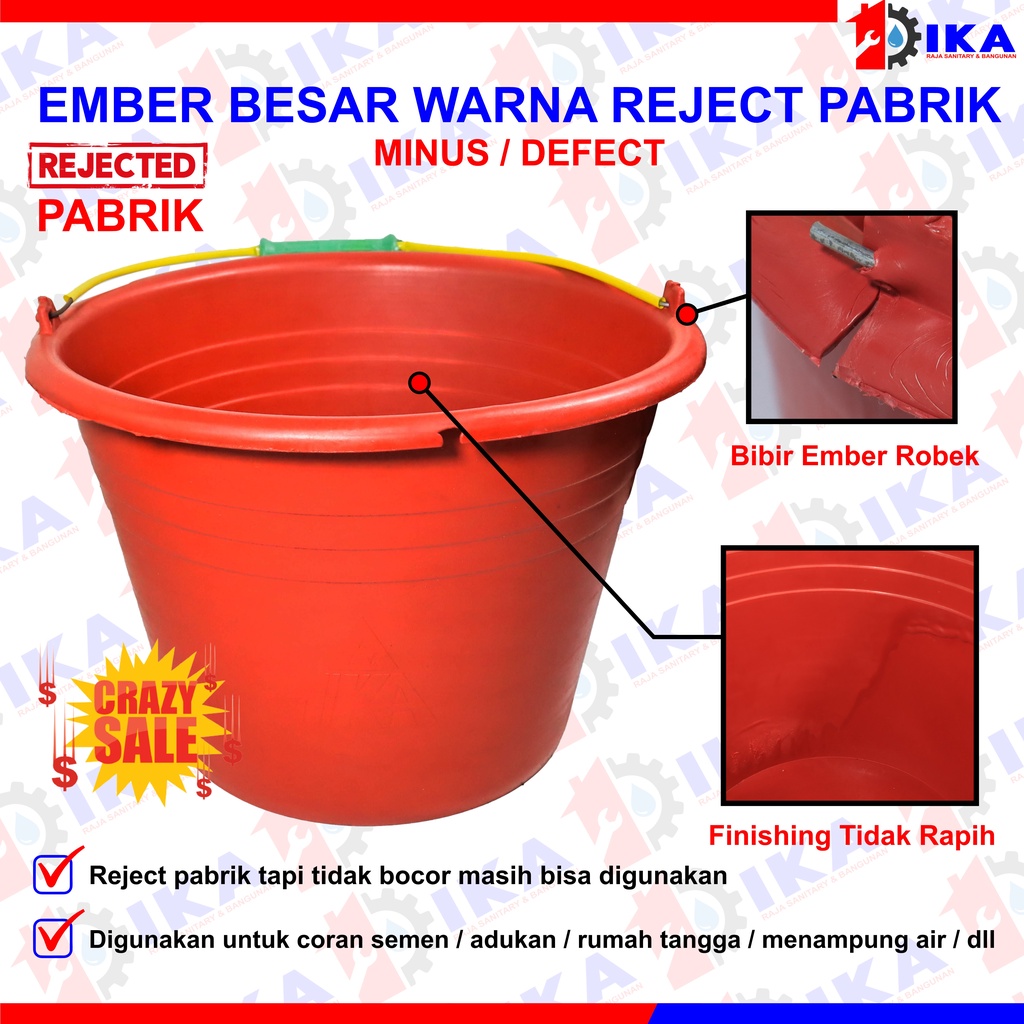 Ember cor hijau besar ( REJECT PABRIK ) cupang / murah plastik anti pecah berkualitas termurah air tampung