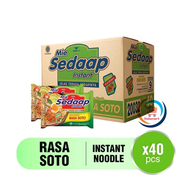 Mie Sedaap Soto 75 gram 1 Dus Isi 40 pcs