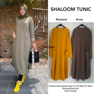  TUNIK  SHALOOM TUNIK  BY SATINE TUNIK  BAHAN  KAOS  