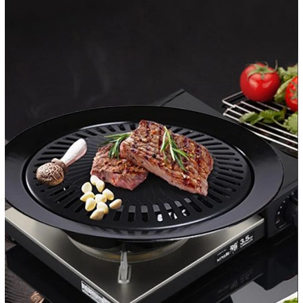 [DEASHOP] Smokeless BBQ Grill Pan Bulat Kompor High Quality / Ultra Grill Alat Panggang Portable Serbaguna