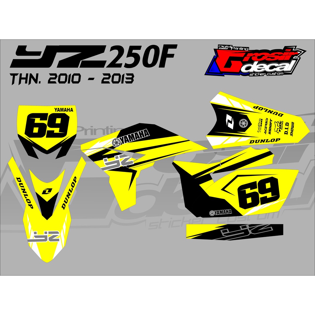 DECAL STIKER YZ 250f LAMA 2010 - 2013 FULL BODY DEKAL STIKER YZ 250F LAMA 2010-2013 FULL BODY