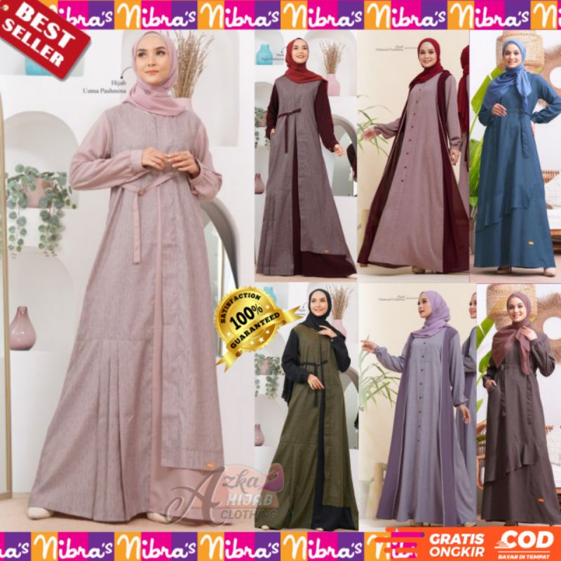 BAJU GAMIS TERBARU NIBRAS NB A97 NB B21 NB B06 / DRESS MUSLIMAH / GAMIS SIMPLE ELEGAN / GAMIS MODERN