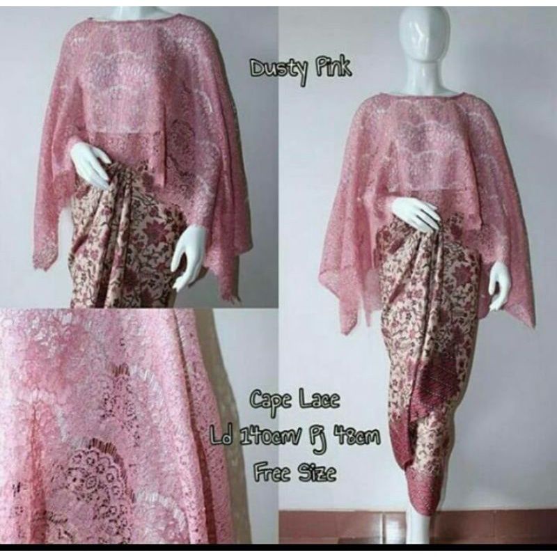 COD SETELAN KEBAYA BATWING BROKAT JUMBO MURAH BRIDESMAIDS PAGER AYU