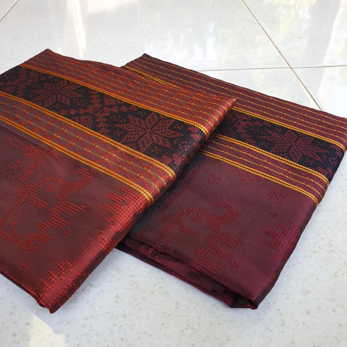 tenun songket kain tenun songket baron 1d motif gajah lampung maronn tenun songket