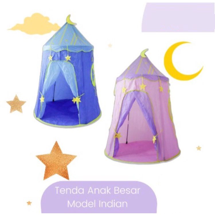 TENDA CASTLE MODEL MONGOLIAN PORTABLE ANAK LIPAT [SWEETSPACE]