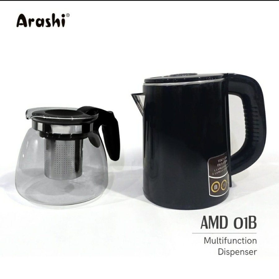 Dispenser Arashi AMD-01B Galon Bawah Dispenser Bottom Load Arashi AMB-01 B / AMD 01 B Dispenser Multifungsi + Remote