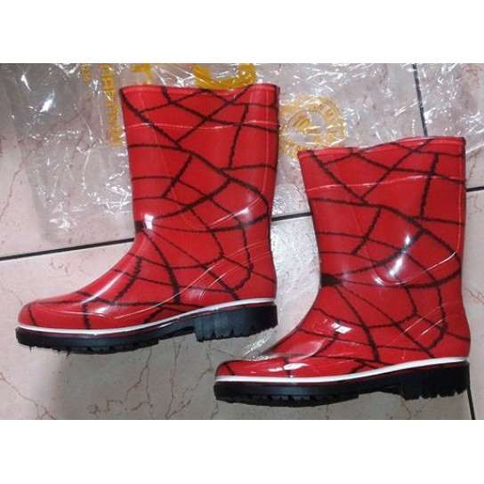 Sepatu Boots Anak Motif Spideman dr AP BOOTS NEW Edition