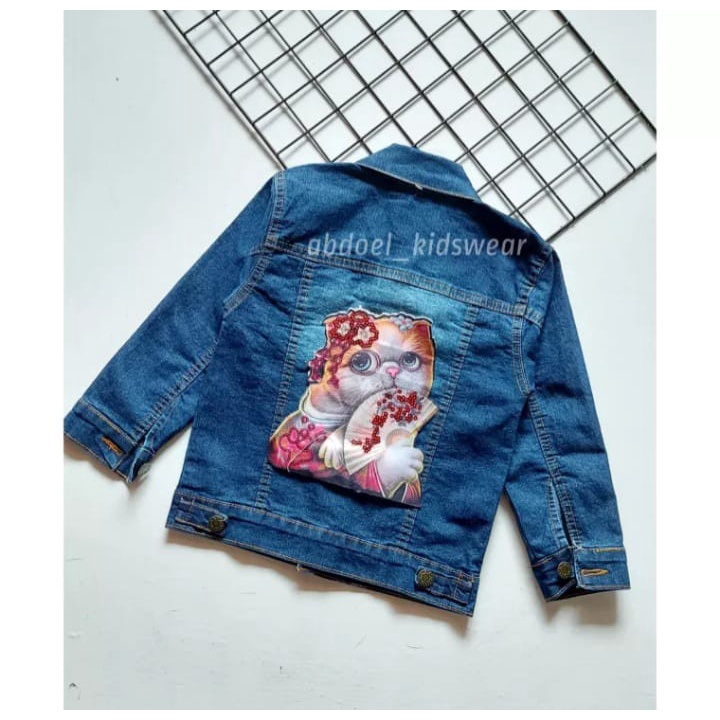 JAKET JEANS LED (NYALA) JAKET JEANS ANAK