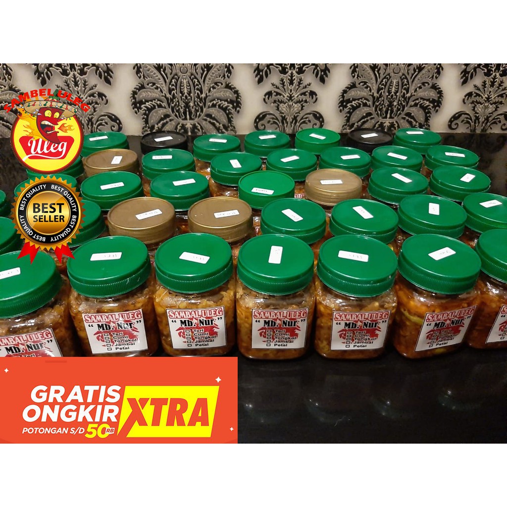 SAMBEL ULEG PEDASS, Jengkol Teri, Teri Pete, Bawang, Pete,sanbel paru goreng,sambel tongkol, CUMI