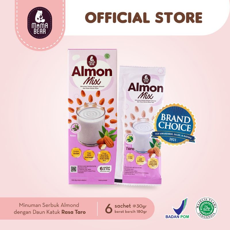 MamaBear Almon Mix Rasa Taro | Pelancar ASI | ASI Booster n