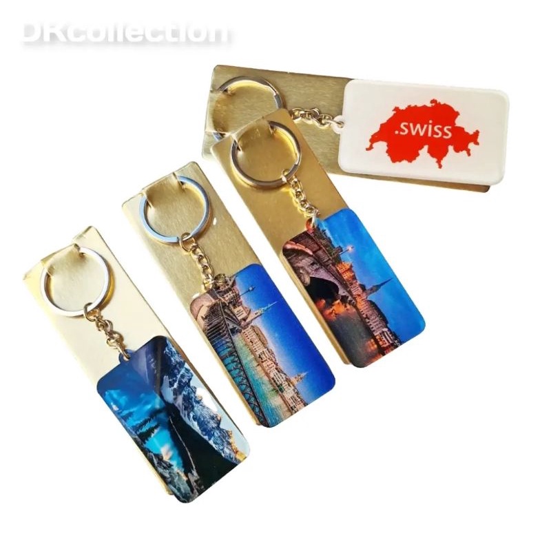 Gantungan kunci swiss souvenir gantungan kunci Switzerland keychain gantungan kunci zurich