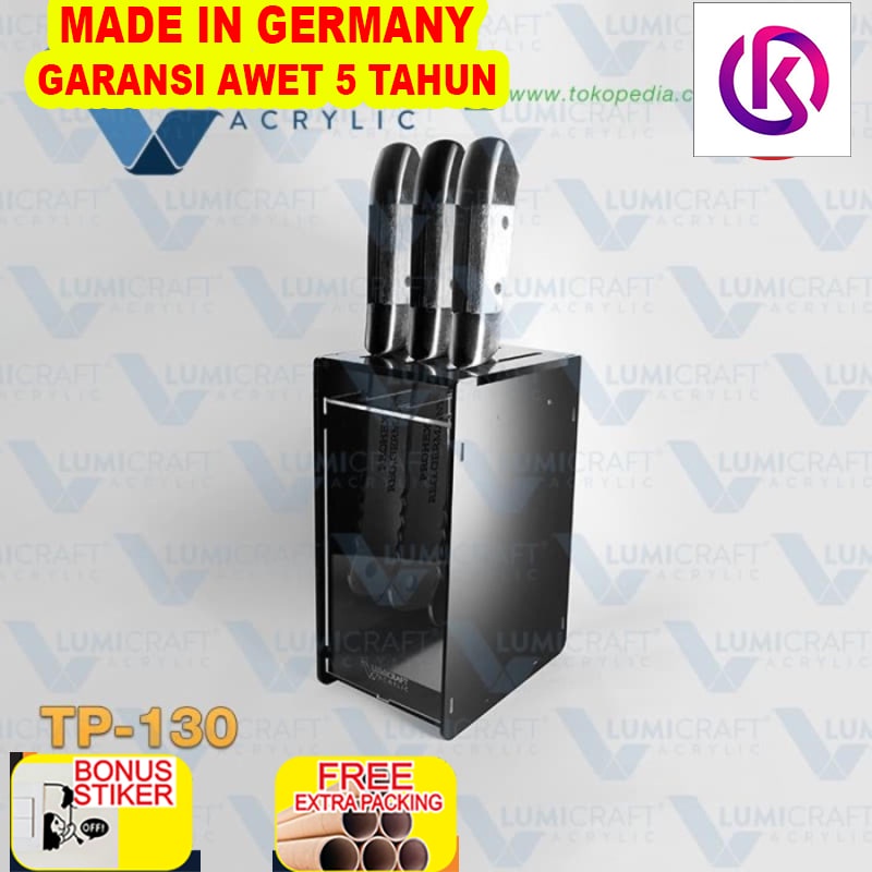 

Promo Tempat Pisau Daging Akrilik / Acrylic Knife Stand Size Jumbo| TP-130