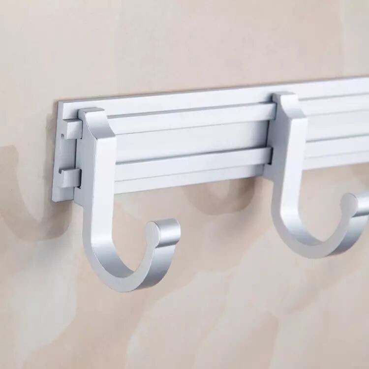 Rak Gantungan Handuk Kamar Mandi Aluminium Rak Gantung Tempat Penyimpanan Handuk Dinding Towel Hanger Premium Handuk