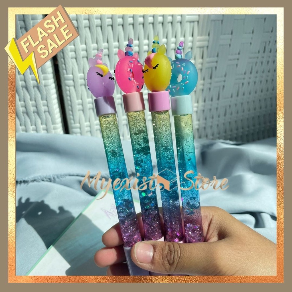 

pulpen glitter unicorn donat IVN700