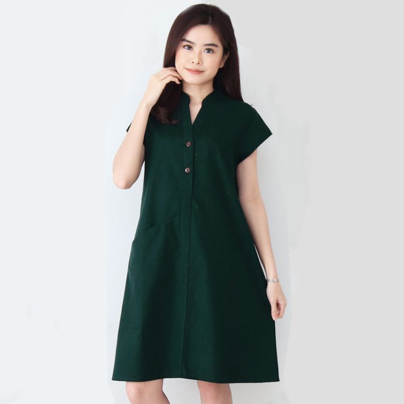 Dress Fashion BV SD-08/ Dress Polos/ Midi Dress/ Dress Katun