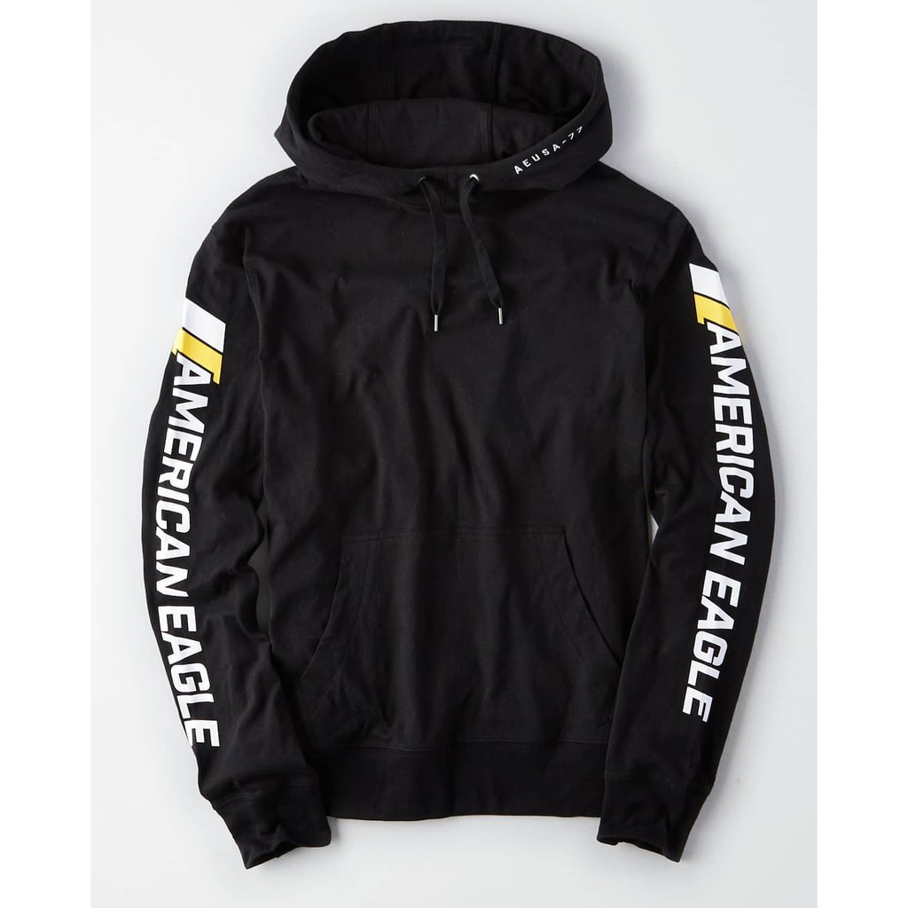 American Eagle Graphic Hoodie Jaket Sweater pria Original