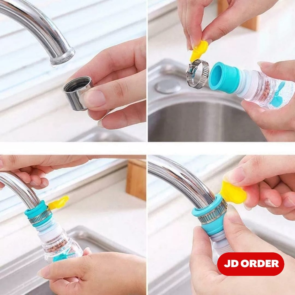 Sambungan Kran Air Kepala Shower Fleksibel 360 Derajat