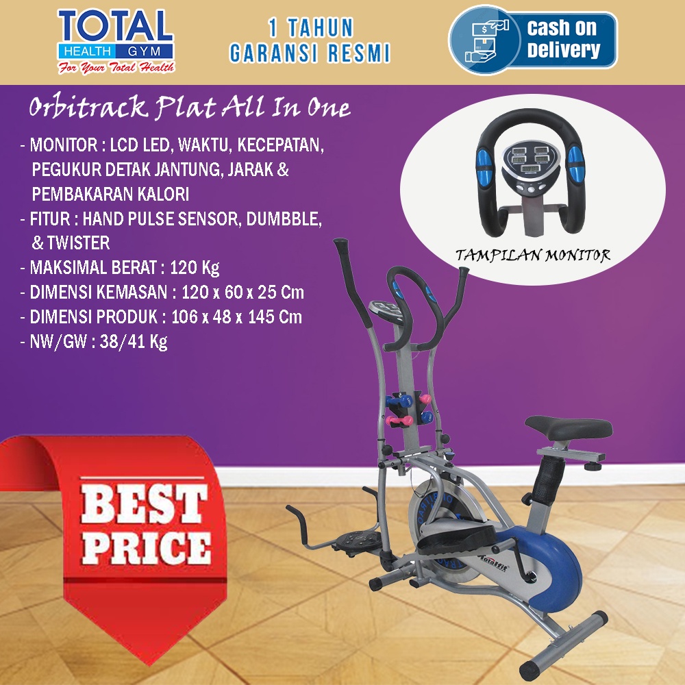 Alat fitness orbitrack plat multifungsi TOTAL FITNESS