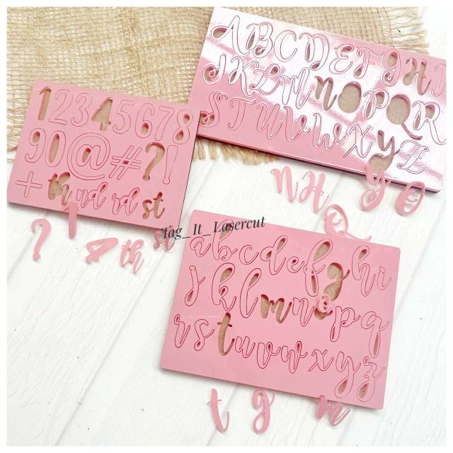 

FONDANT STAMPING acrylic huruf akrilik stempel dekorasi kue angka abjad letter number