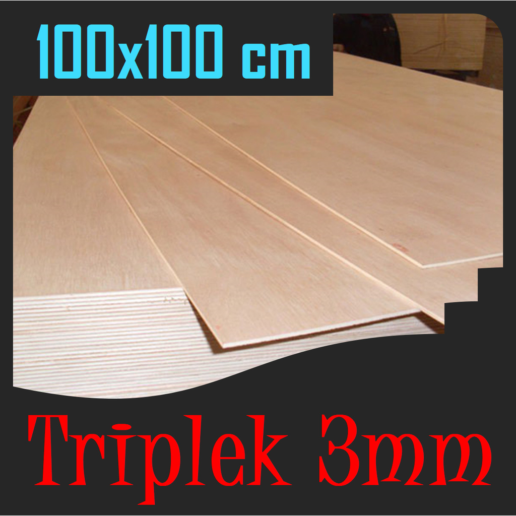 TRIPLEK 3mm 100x100 cm Multiplek 3mm 100x100cm