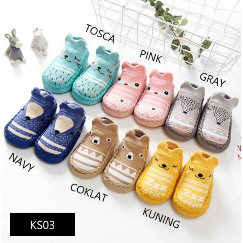 Medan Termurah/Sepatu Baby Import anti Slip/Kaos kaki sepatu baby import