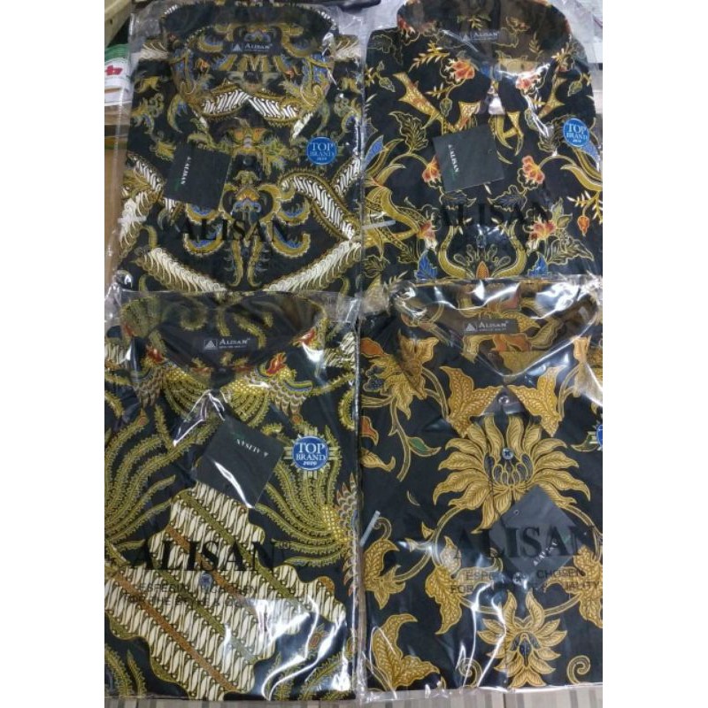 KEMEJA ALISAN BATIK JUMBO LENGAN PENDEK SZ 16,5-17,5