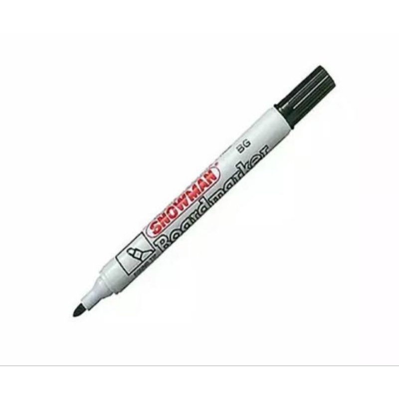 

Spidol Snowman White Board Marker BG-12 / Spidol Papan Tulis Hitam Harga Satuan