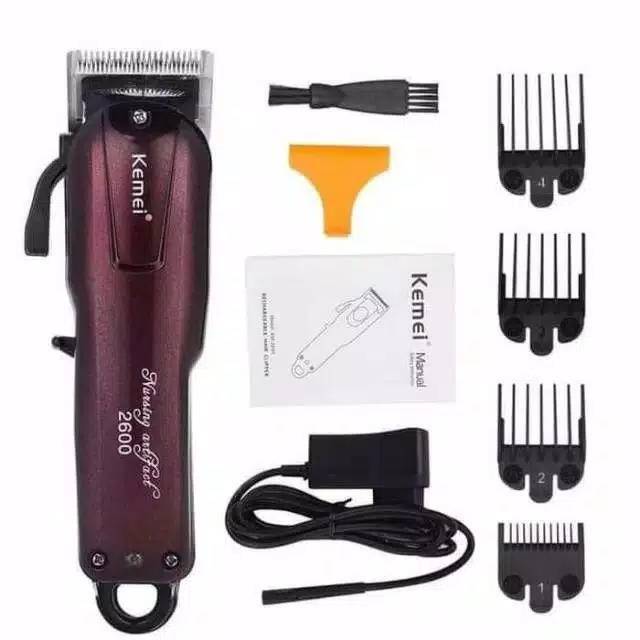 KEMEI 2600 Alat cukur rambut taper recharger MESIN CUKUR TANPA KABEL TERLARIS HAIR CLIPPER